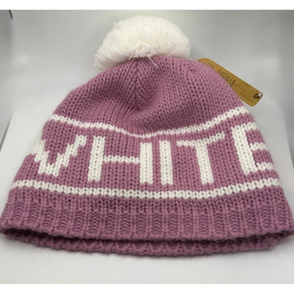 Bula Accessories - NEW NWT BULA S/M Big White Beanie Pom Pom Knit Hat Winter Ski Snowboard Women